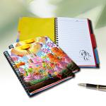 Sexy Girl Design Notebook 3D Lenticular Printing Service Journals PET / PP / PVC