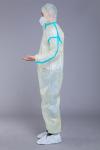 Antibacterial 37GSM PP PE Breathable Disposable Coveralls