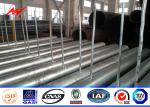 20M 20KN Afrian Anchor Bolt Type Steel Transmission Pole With 2.5mm - 30mm Bare