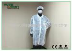 Economical SMS/Non-Woven Disposable Lab Coats With Knitted Collar And Velcro