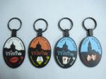 Colorful Embossed Custom PVC Keychains For Company Advertisement