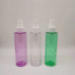 150ml flat shoulder plastic bottle with cap/spray pump