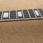Hollow body electric guitar quilt flame on body top and back ,Natural wood color