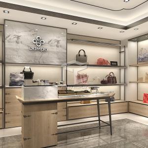 Quality T4 LED Fashion Design Bag Display Shelf For Shop With 20mm Thick MDF wholesale