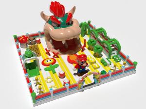 Quality Kids Dragon Animals Inflatable Bouncy Castle With Obstacles wholesale