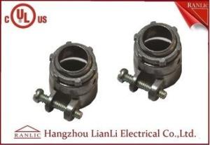 China Flexible Conduit Straight Squeeze Connector Electrical Zinc Die Casting UL Approvals on sale