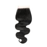 High Quality Indian Body Wave Lace Closure 4x4 Size Middle Part 7A+ Grade