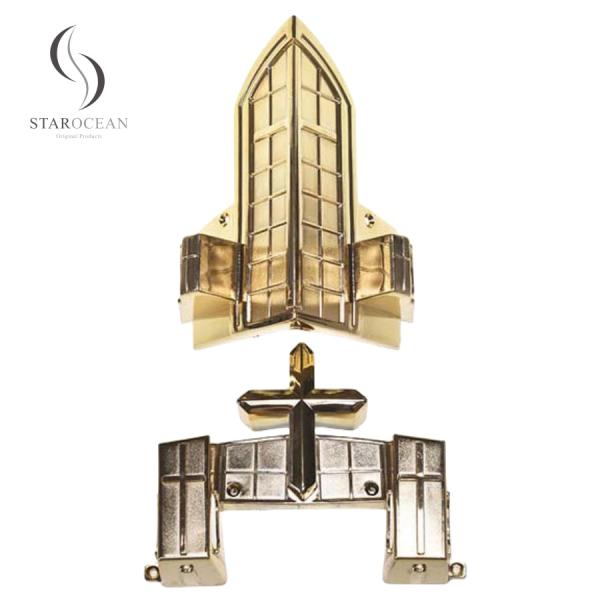 Metal Light Gold Coffin Corner Funeral Itmes Funeral Interment Ornamentation 15#