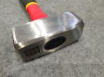 Stoning hammer(XL-0070) with Polishing surface,three colors rubber handle,