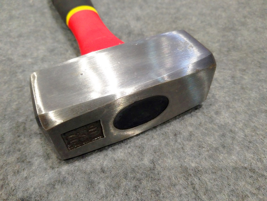 Carbon Steel Materials Hand Stoning hammer with3 colors plastic handle (XL-0070)