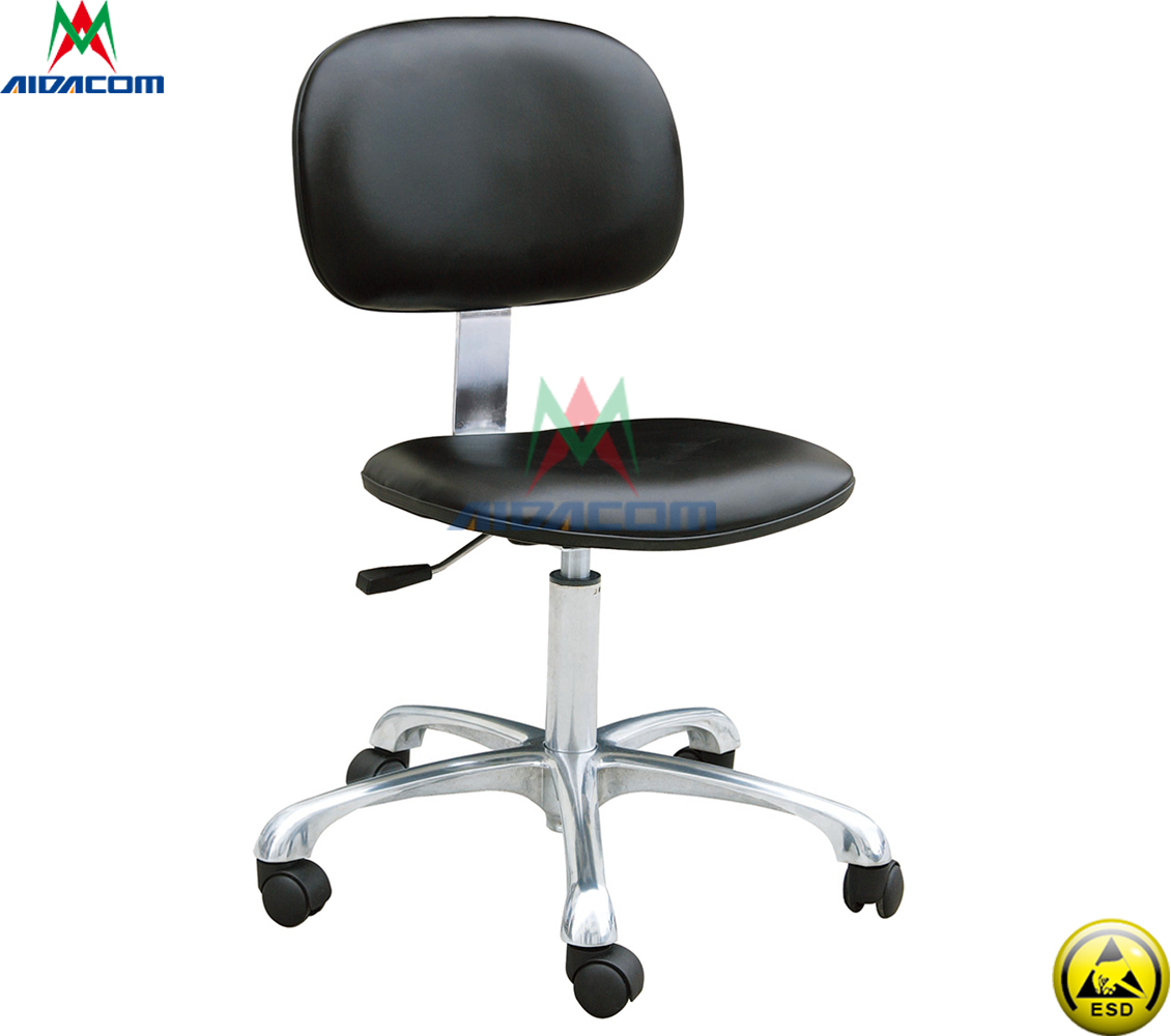 Laboratory 140mm Pneumatic Rod Ergonomic Swivel ESD Chairs