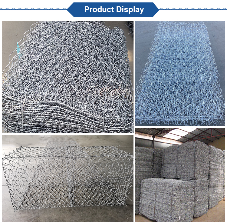 Wire Mesh 2mm Gabion Fence System Galvanized Pvc Coated Stone Filled Weld