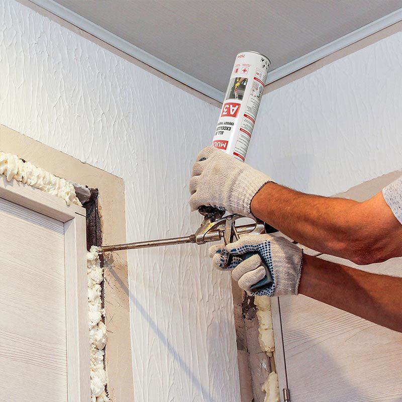 OEM Polyurethane PU Foam Spray Weather Proof For Doors Installation