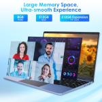 Win 11 256GB SSD Business Laptop Computer 14" Quad Core Processor 2.4G And 5G