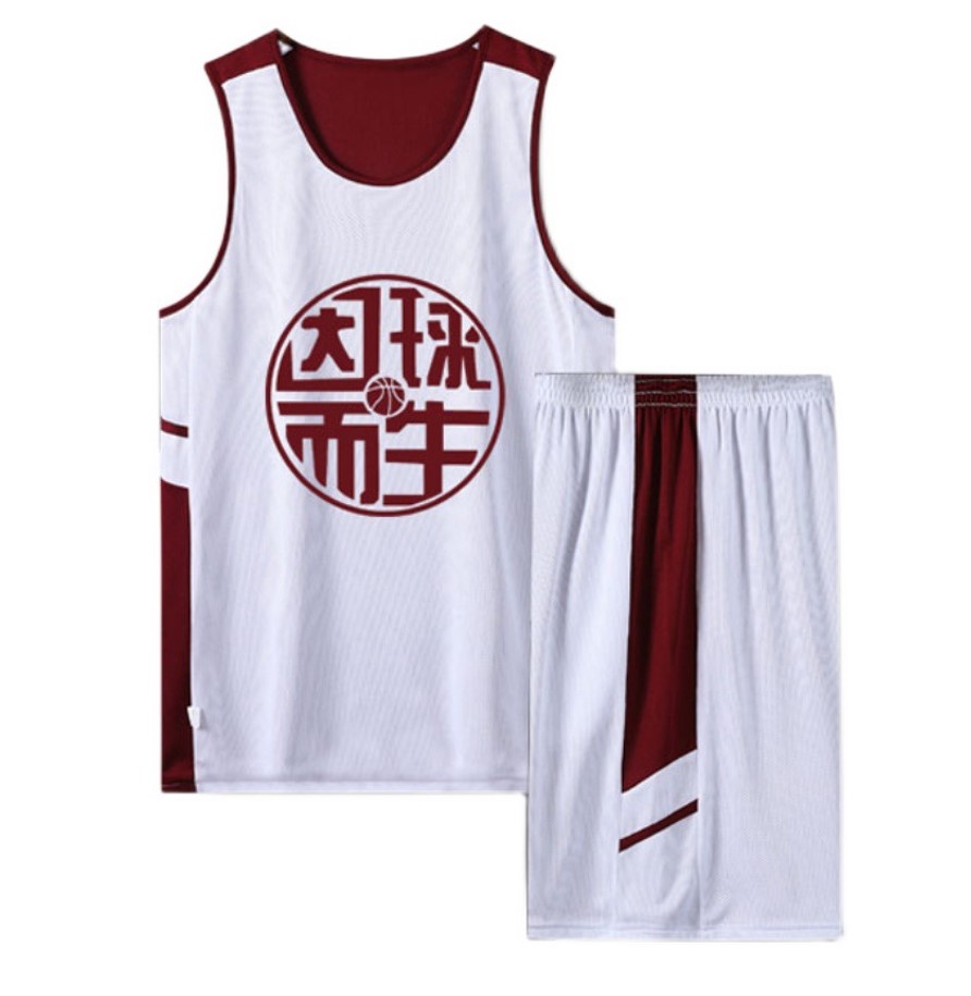 Polyester Material Uniforms Quick-drying Youth blank set logo adding customize Basketball Uniforms basketball jersey