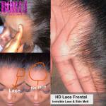 No Tangling HD Lace Closure 13x4 Straight Wave Indian Virgin Hair Natural Color