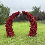 Stunning Heart-Shaped Flower Arch for Wedding Stage Props Beautiful Colorful