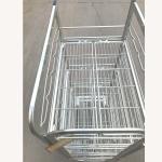 Warehouse Transport Logistics Trolley , Supermarket Milk Cage Trolley