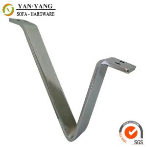 Quality 120mm high customized V shaped furniture legs modern iron sofa legs SL-282 wholesale