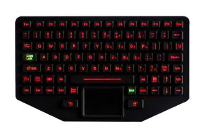 Quality Rubber Waterproof Rugged Silicone Keyboard With Touchpad IP65 Dynamic wholesale