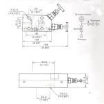 Two Valve 6000 Psi 200C Differential Pressure Manifold PTFE Seat