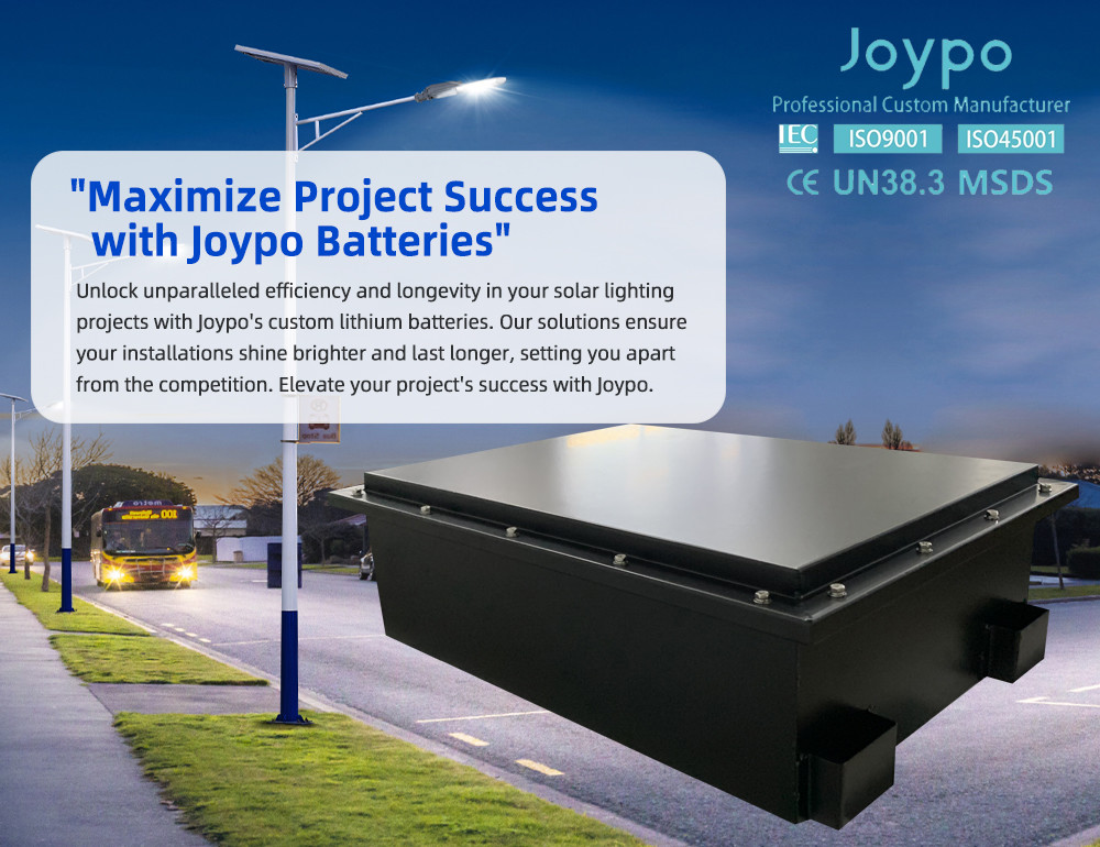 Long Lasting Solar Street Light Lithium Battery Replacement 24V 100Ah