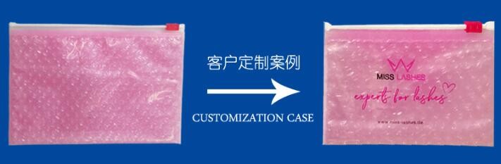 Cosmetic Pink Slider Padded Bag/Silver k Bag With Bubble,Padded Envelopes Cheap Aluminium Foil k Holographic