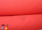 Acrylic Coated Fiberglass Fire Blanket Materials Red 0.45mm Welding Protection