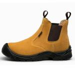 Waterproof Steel Toe Cap Chelsea Boots Mens Yellow Work Boots