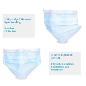 Quality Breathable CE FDA 3 Ply Non Woven Face Mask wholesale