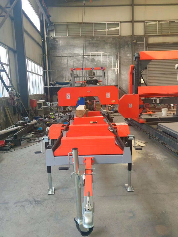 SW26E Electric Portable Sawmill, Log Slice Horizontal Band Saw Mill Machines