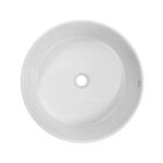 White Glazed Bathroom Countertop Basin 456x456x146mm Without overflow
