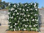 Mother's Day and Wedding Car 3D Cloth Floral Wall Decor with Realistic Green
