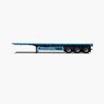 3 Axles 40FT Flatbed Semi-Trailer with BPW Axle 12t and Air Bag Spring
