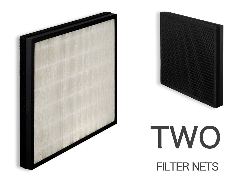 Energy Economical 86W HEPA Dust Desk Air Purifier Aluminum Mesh