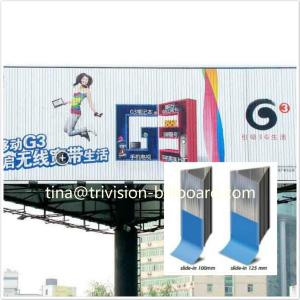 Quality large format frontlit 18mx6m advertising trivision sign wholesale