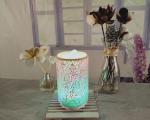 Colorful Candle Living Room Mosaic Water Fountain