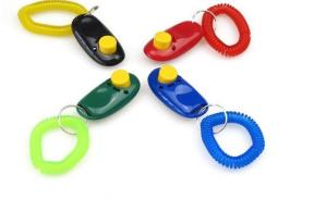 Quality Puppy Dog Pet Click Clicker Button Training Trainer Aid Wrist Strap wholesale