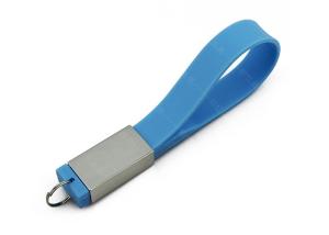 Quality Factory supply customized logo 64G 3.0 blue color Wrist USB with tin box packing wholesale