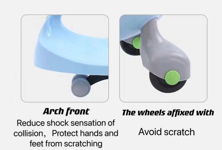 CE Balance Car For Children Without Pedal 1-2-3 Year Old Baby Car Scooter for Toddlers