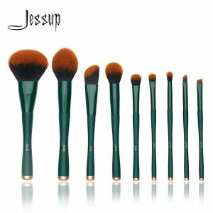 Quality Jessup 9pcs Basic Makeup Brushes Set Trekking Green Color wholesale