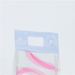 Button Transparent Storage PVC Cosmetic Bag