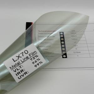 Quality High Clarity Window Metalized Film LX70 Light Green VLT70% Customized wholesale