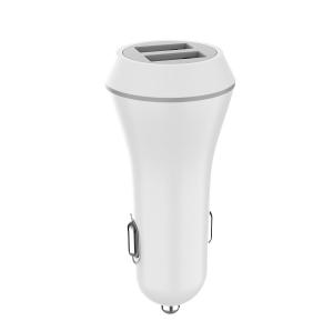 Quality PC ABS FCC ROHS 5V2.1A Dual Iphone Car Charger wholesale