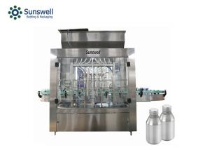 Quality 2000BPH Complete Aluminum Bottle Filling Machine 4 Screw Heads wholesale