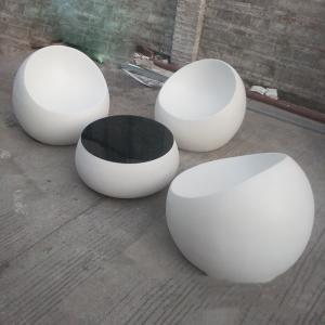 Quality Fiberglass Seating Table Furniture Sets For Gardening Shopping Mall wholesale