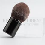 ISO14001 Alminum Handle Kabuki Cosmetic Brush Dome Shaped Makeup Brush