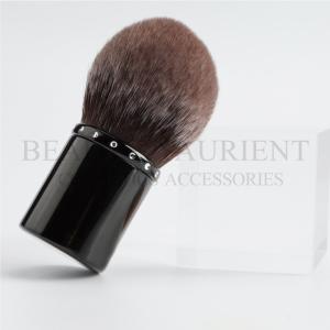 Quality ISO14001 Alminum Handle Kabuki Cosmetic Brush Dome Shaped Makeup Brush wholesale