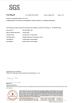 WUXI  M.Y. ADVANCED GRILL CO., LTD. Certifications
