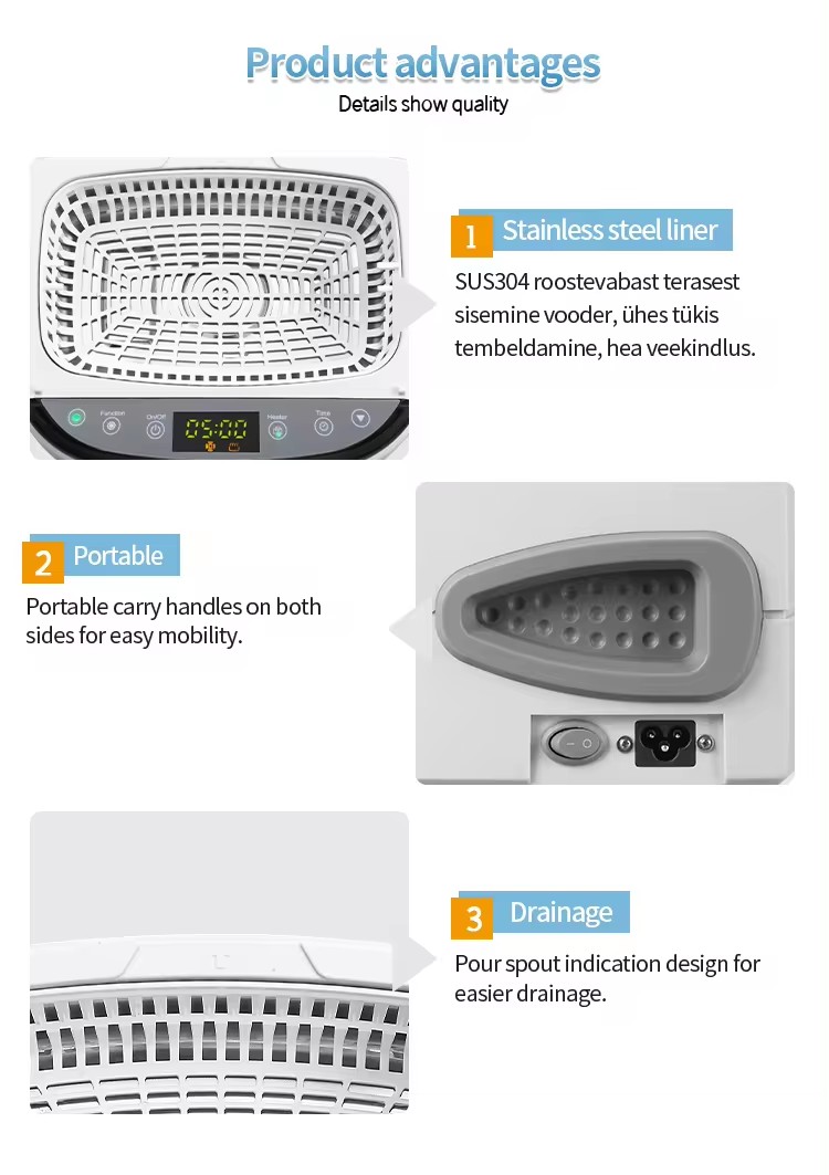 High Frequency Ultrasonic Dental Cleaner Household Dental/Fruit/Galssess/Jewelry Cleanning